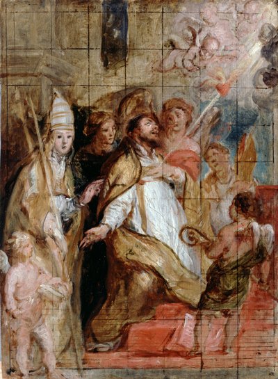 القديس أغسطينوس في نشوة بواسطة غاسبار دي كرير